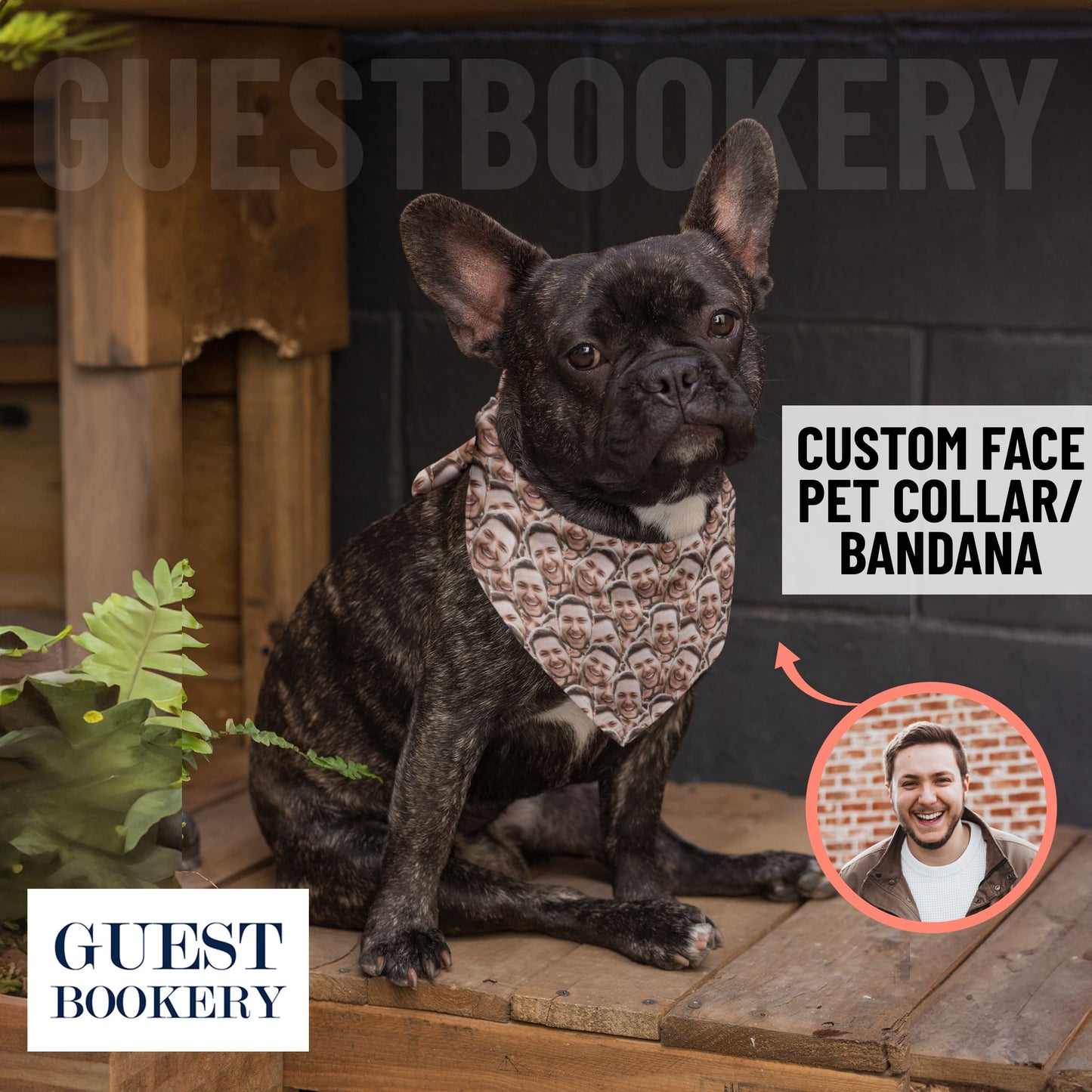 Custom Faces Dog Bandana