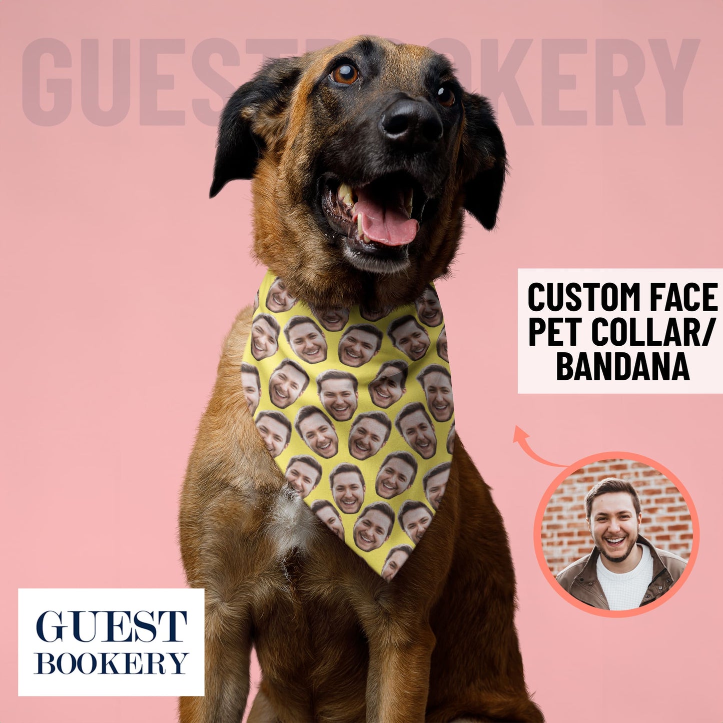 Custom Faces Pet Bandana