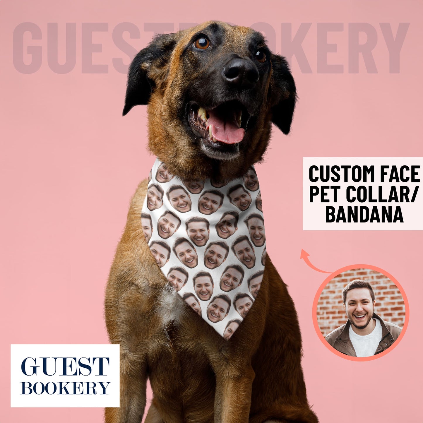 Custom Faces Pet Bandana