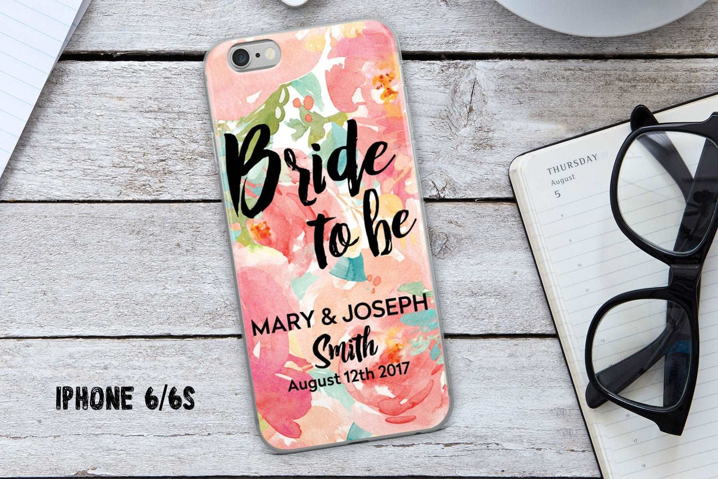 Custom Bride Floral Phone Case