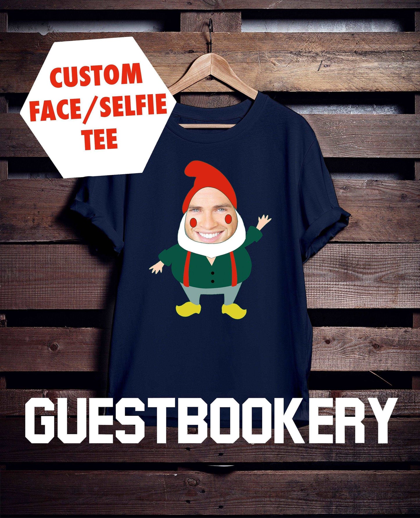 Custom Face Gnome T-shirt