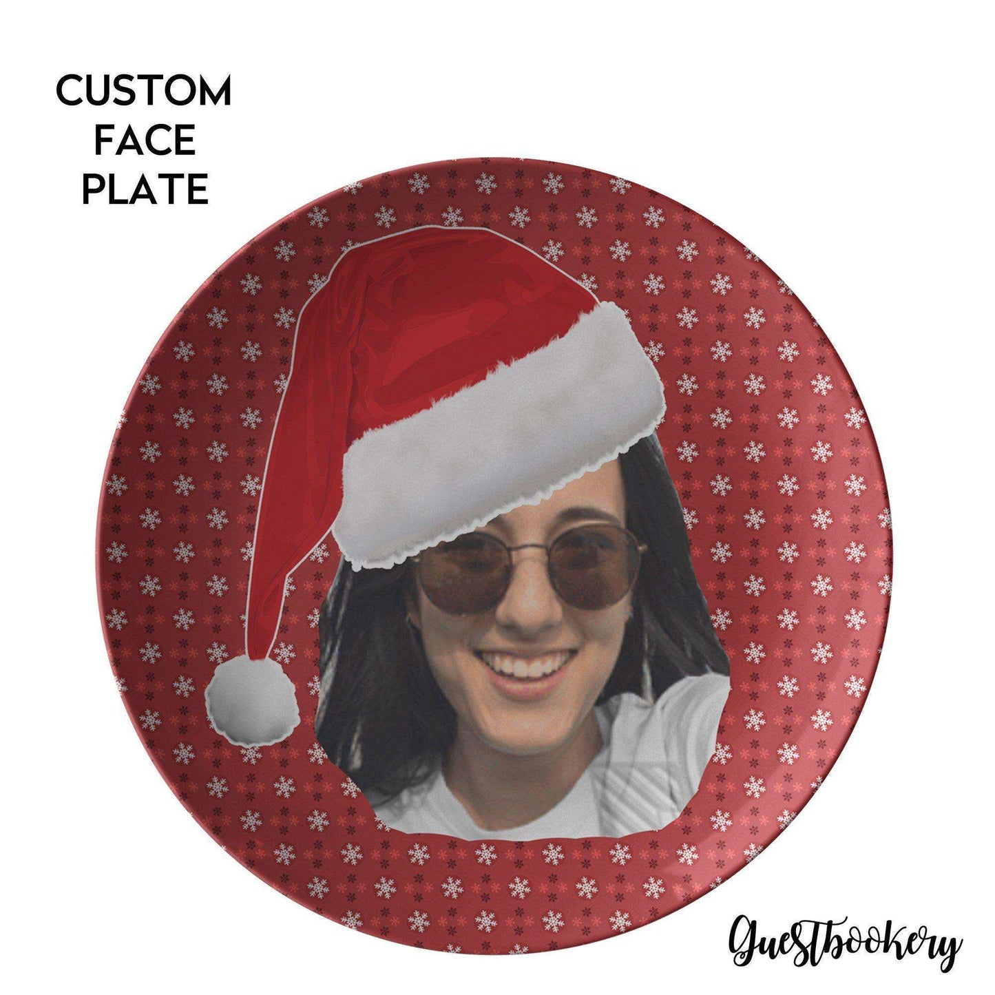 Custom Face Christmas Plate