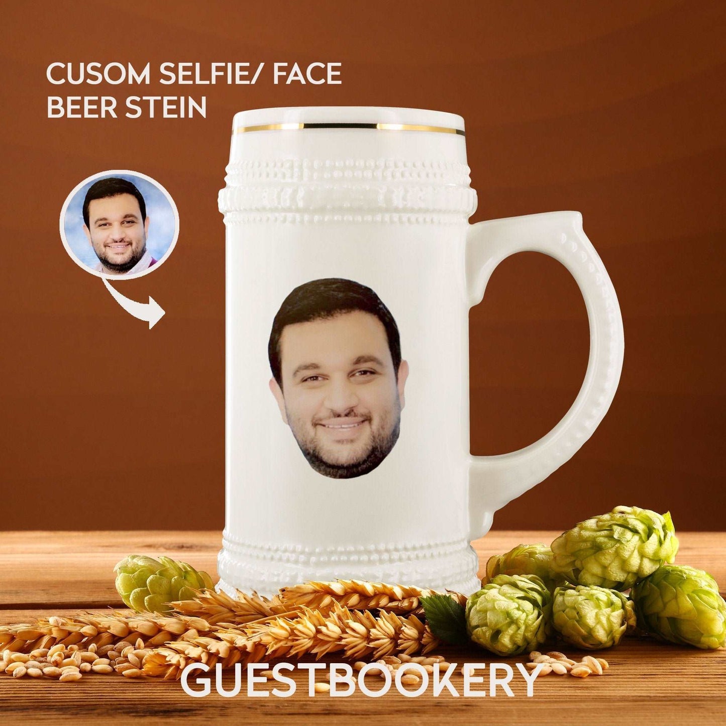 Custom Face Beer Stein