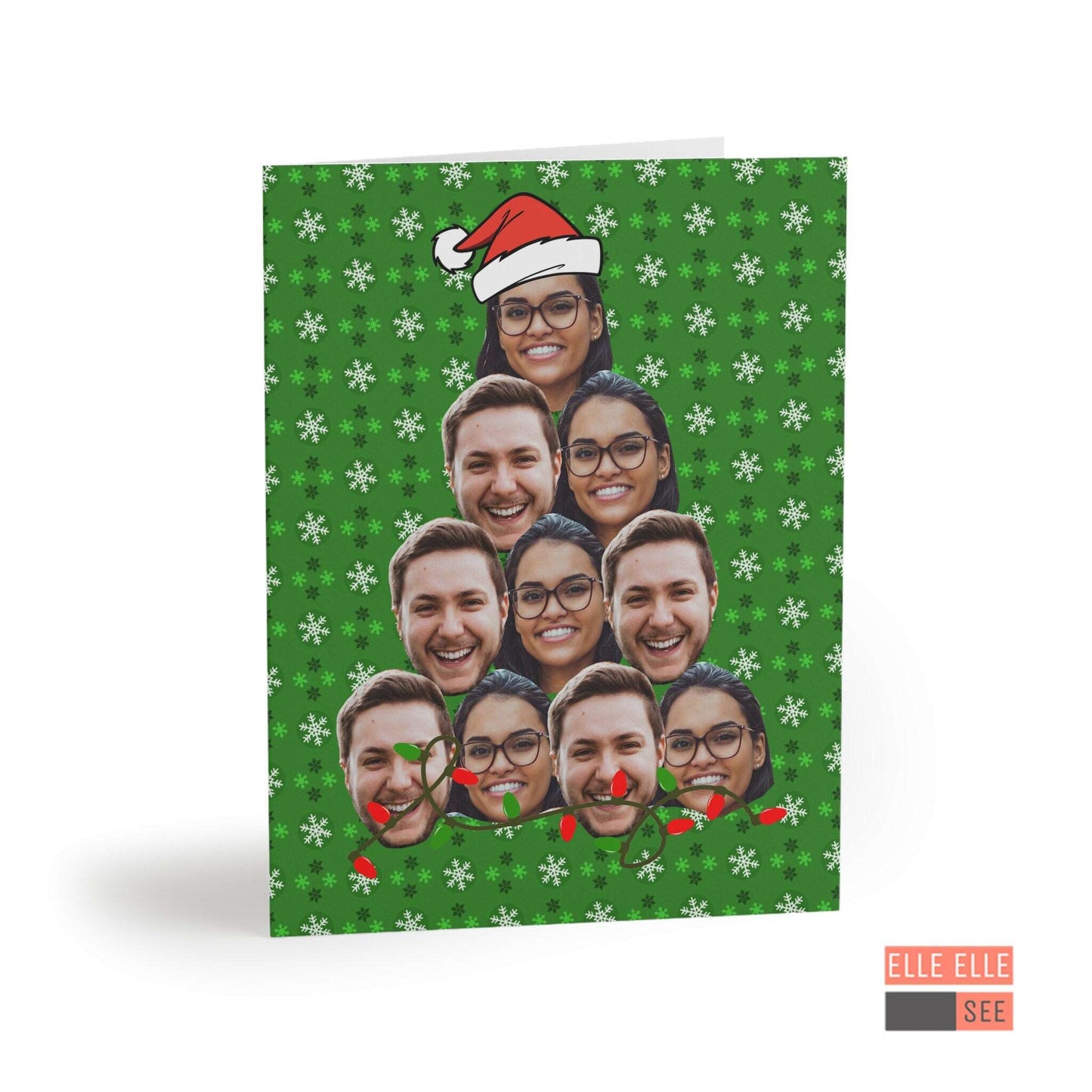 Custom Face Christmas Greeting Cards - Set of 24 - Family Christmas Card - OFFICE PARTY - Christmas Party - Custom Christmas Cards Greeting