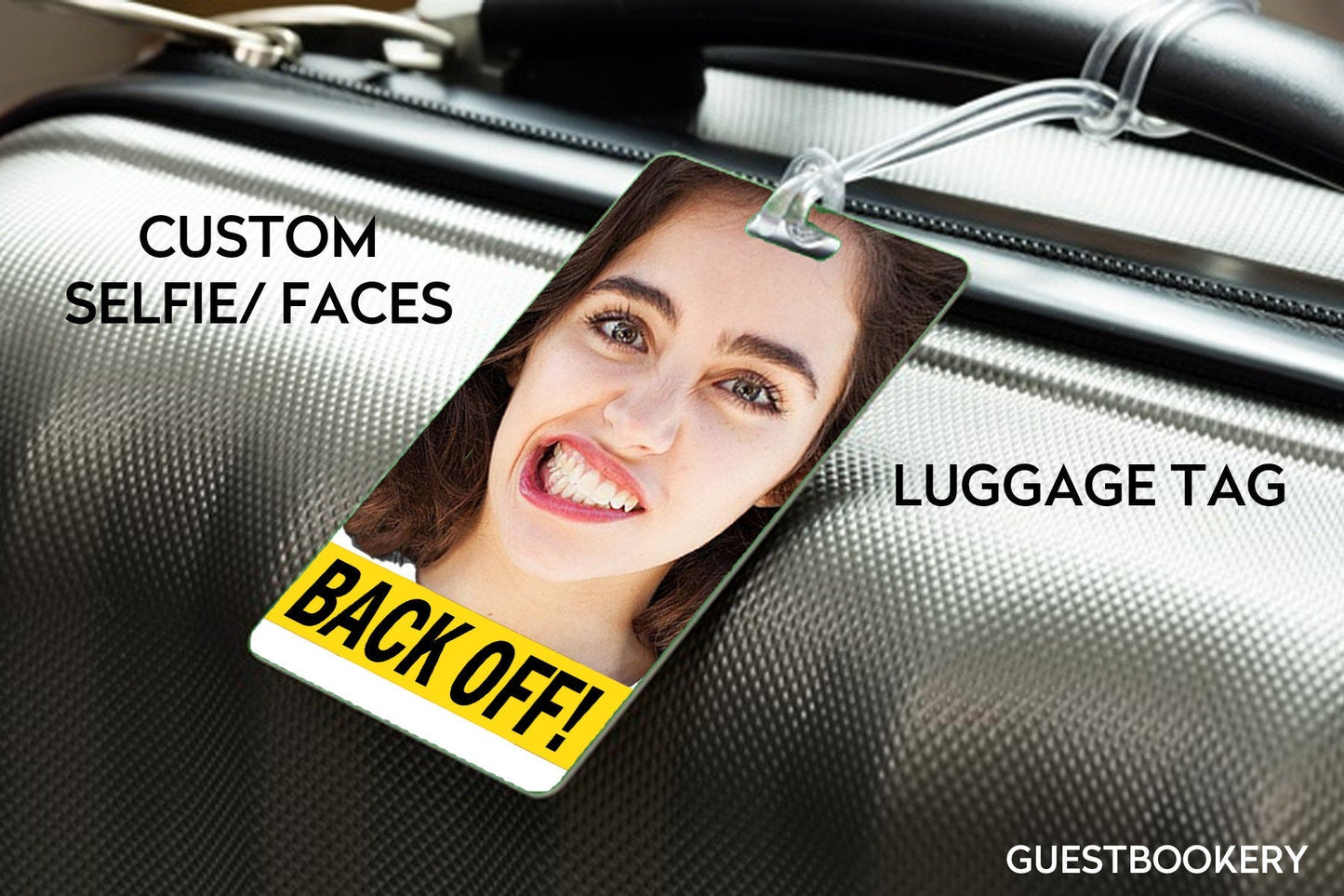 Custom Text Custom Face Luggage Tag