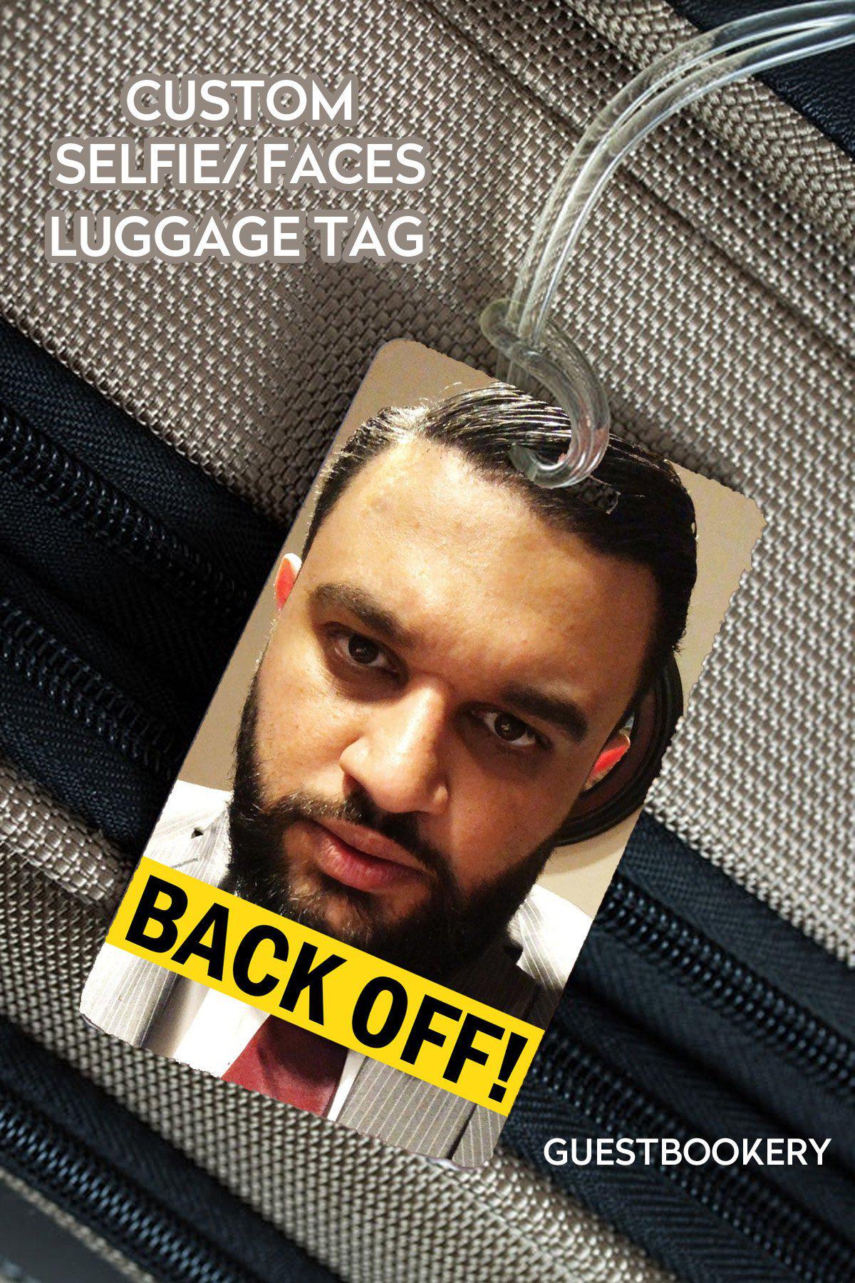 Custom Text Custom Face Luggage Tag