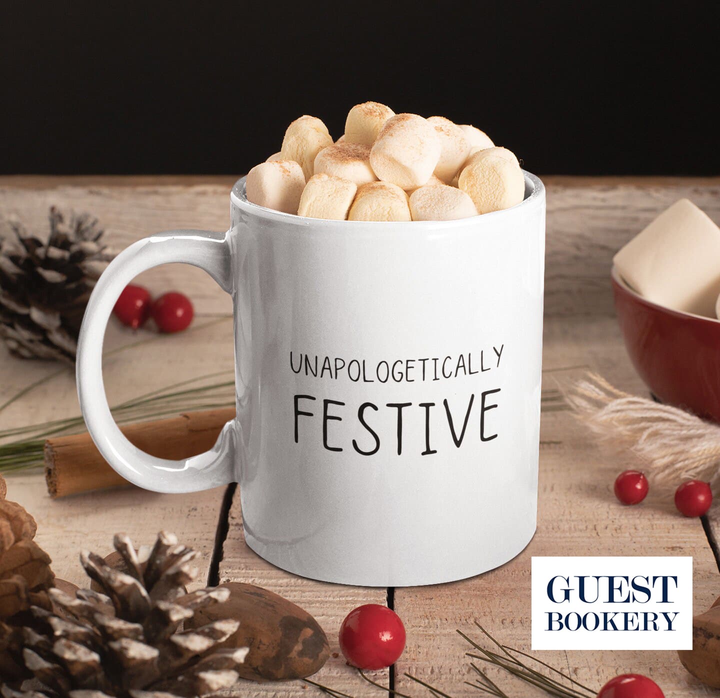 Unapologetically Festive Funny Christmas Mug