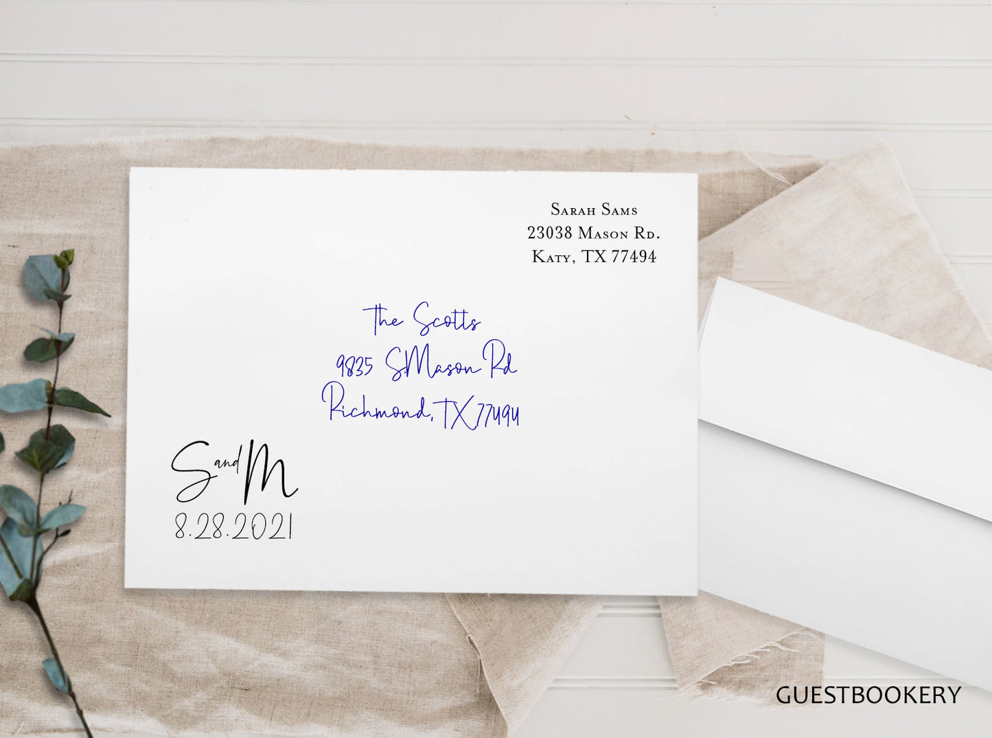 Navy Blue Wedding Invitation Set