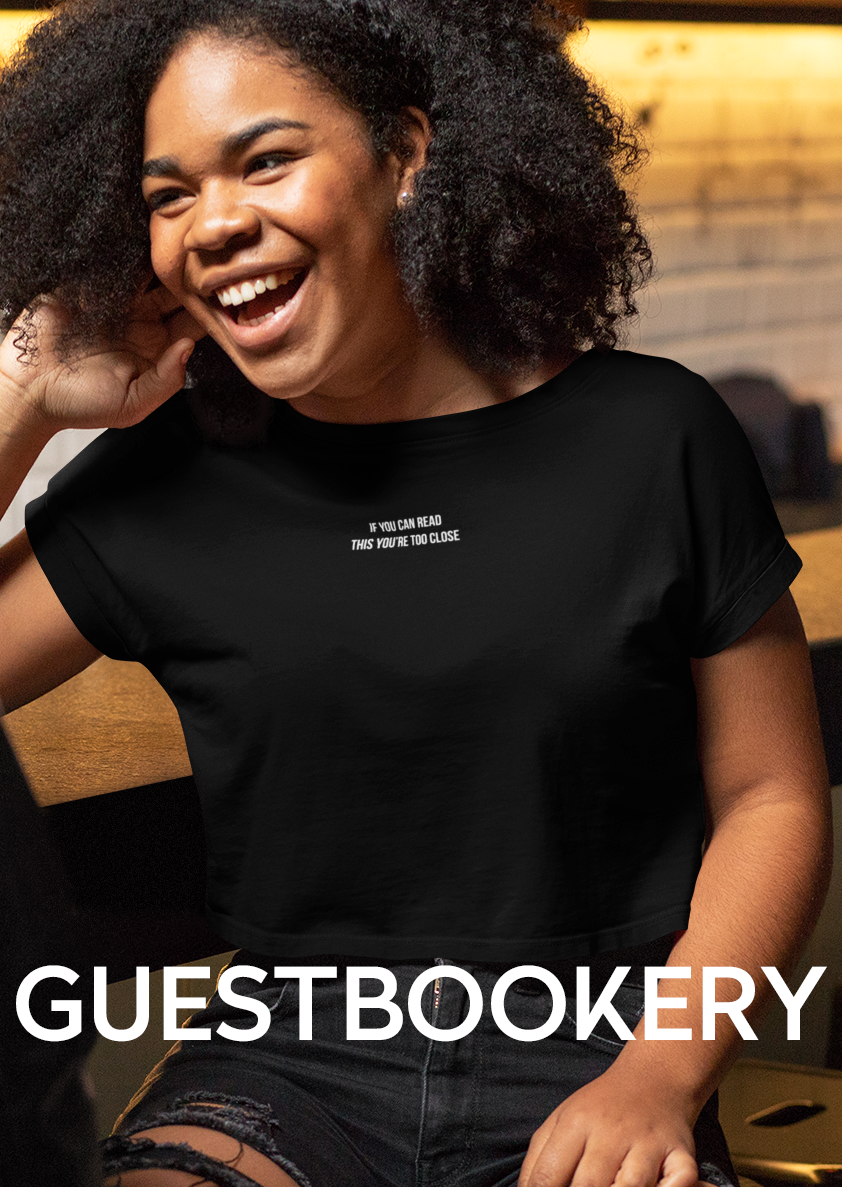 If You Can Read This You're Too Close Crop Top