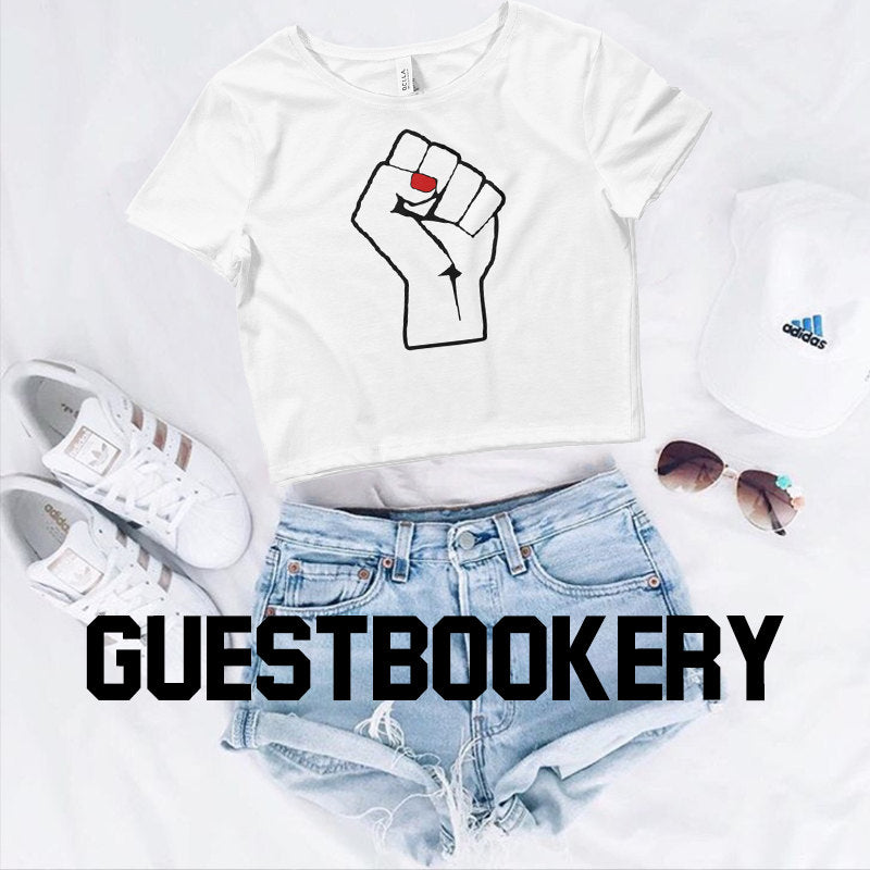Feminist Fist Crop Top