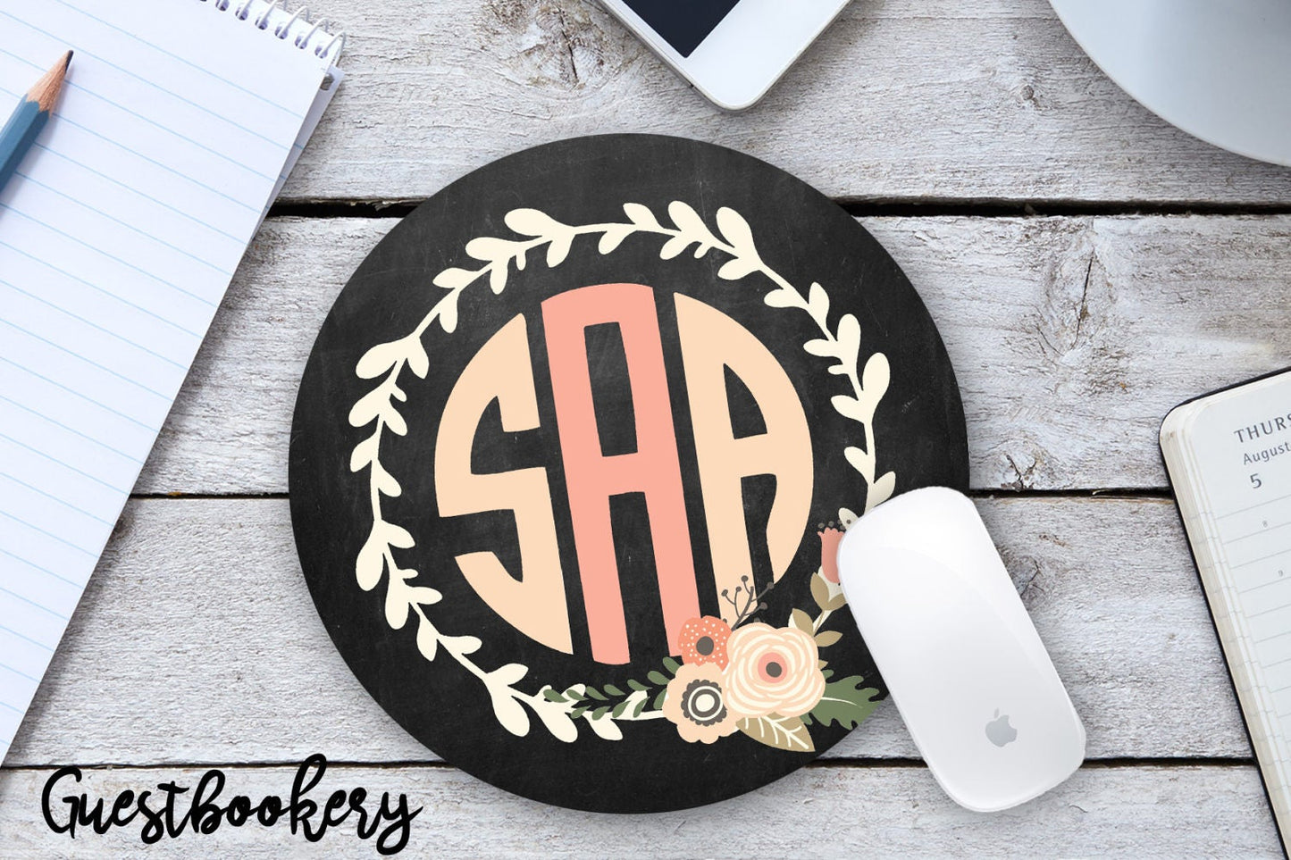 Custom Monogram Mousepad