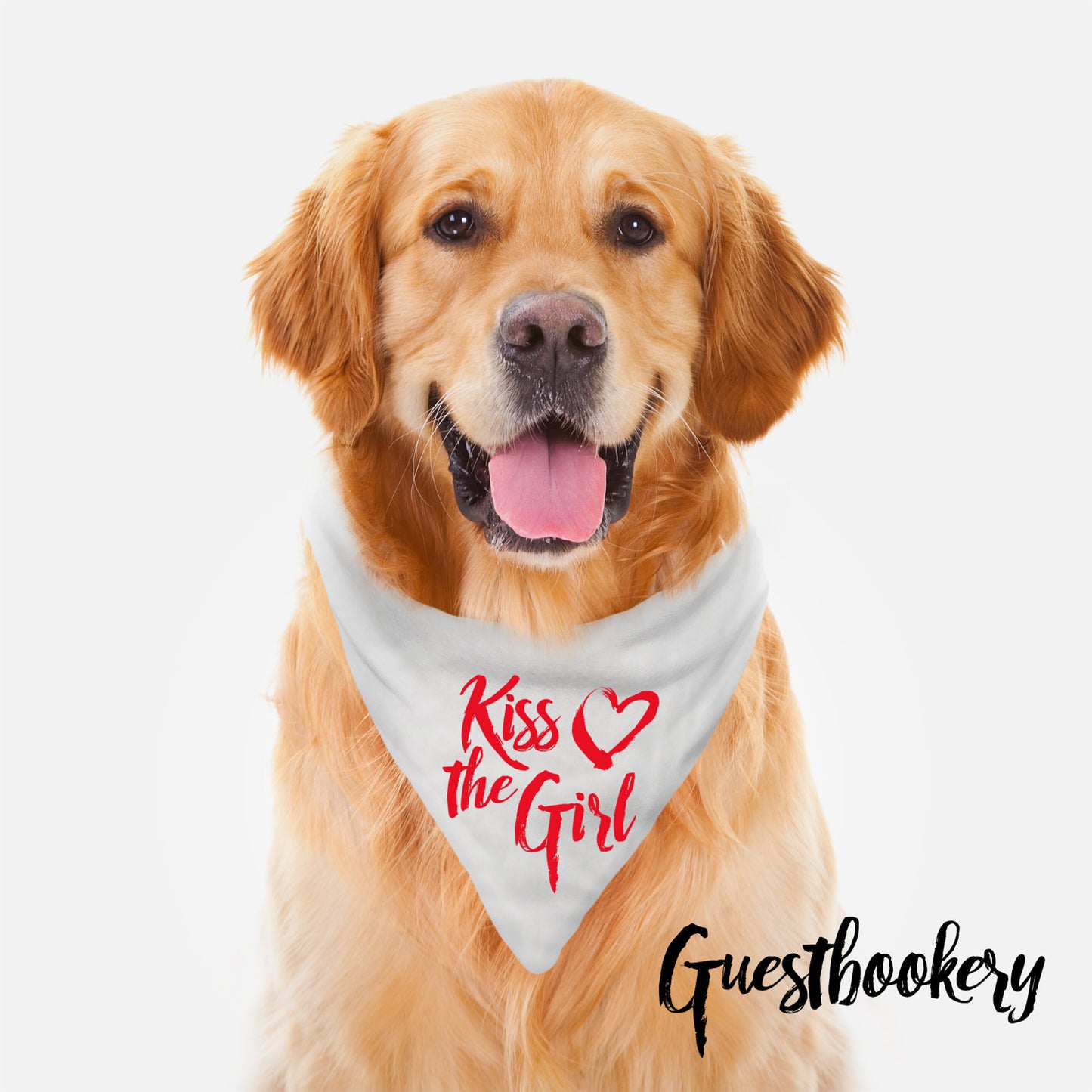 Kiss The Girl Dog Bandana