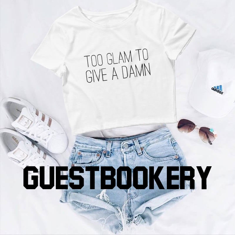Too Glam to Give a Damn Crop Top