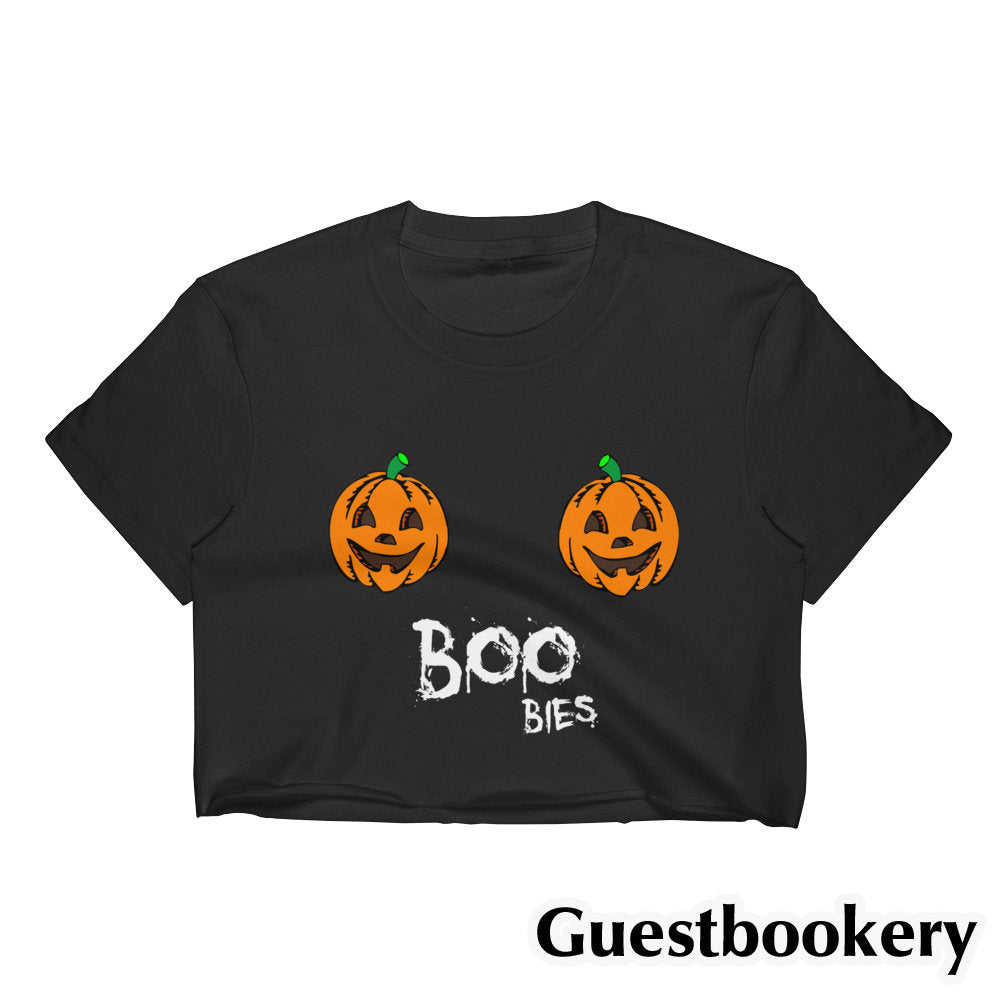 Boobies Halloween Crop Top