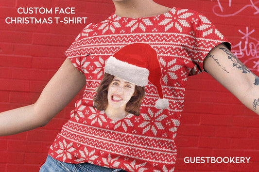 Custom Face Ugly Christmas T-shirt
