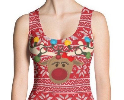 Reindeer Christmas Dress