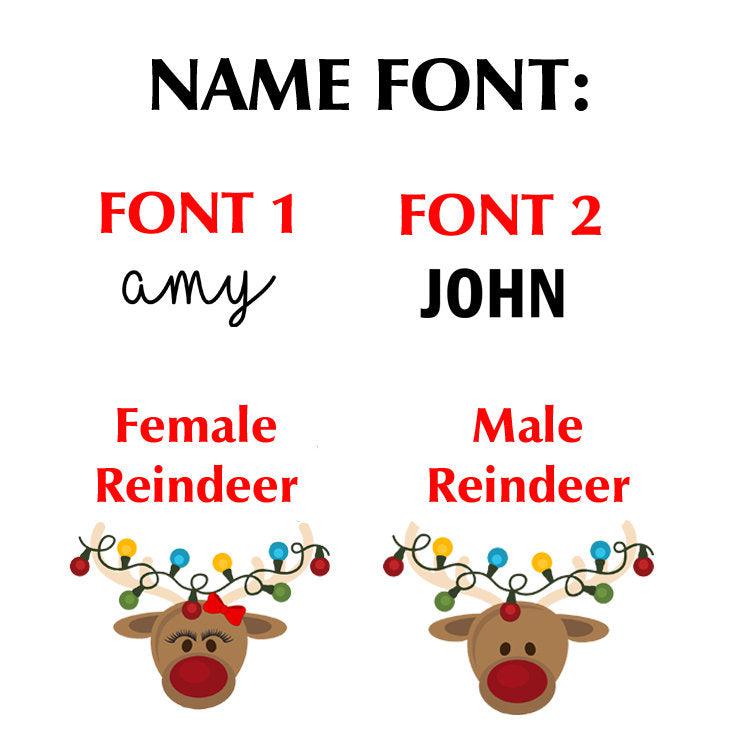 Custom Christmas Reindeer Kid's T-shirt