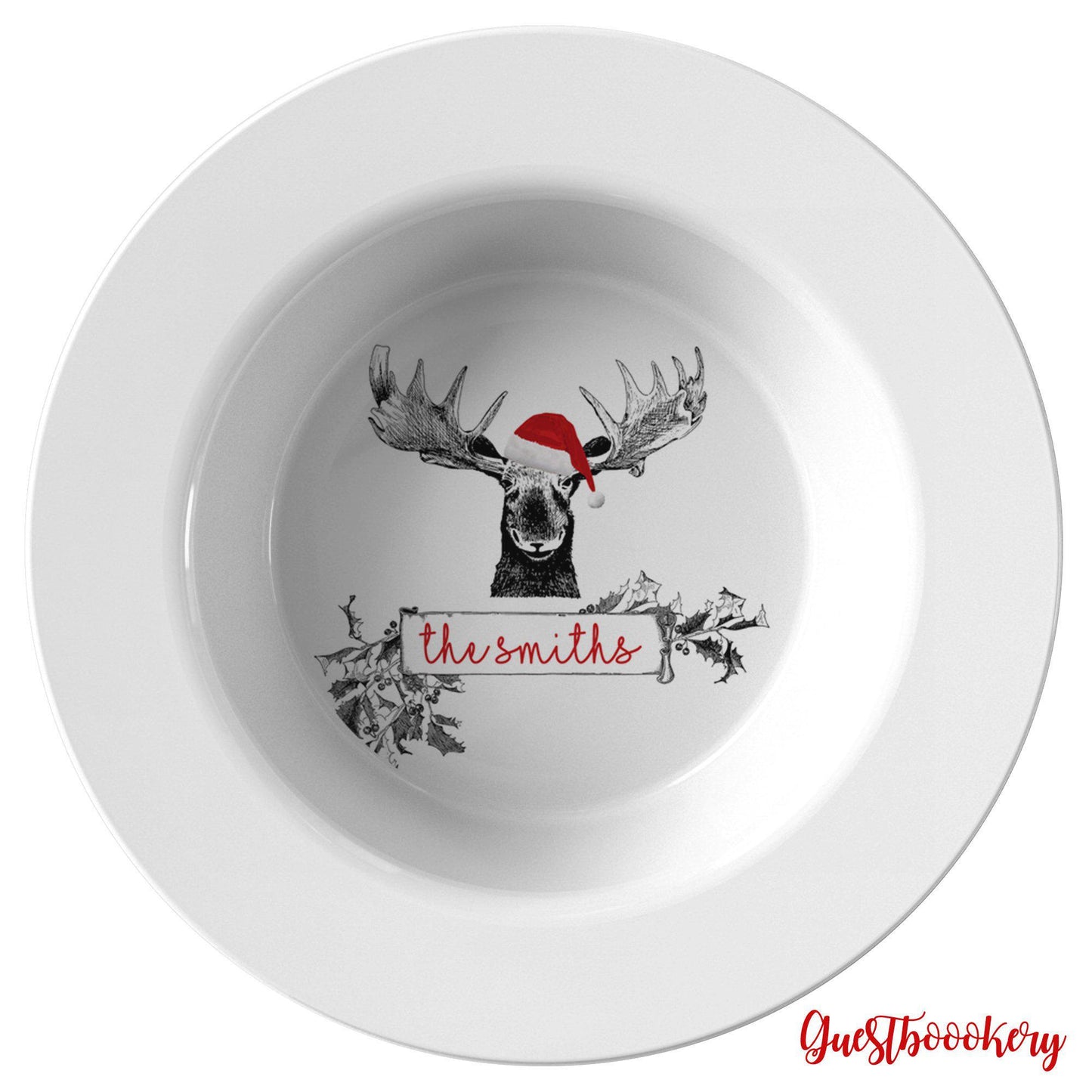 Custom Christmas Plate Set