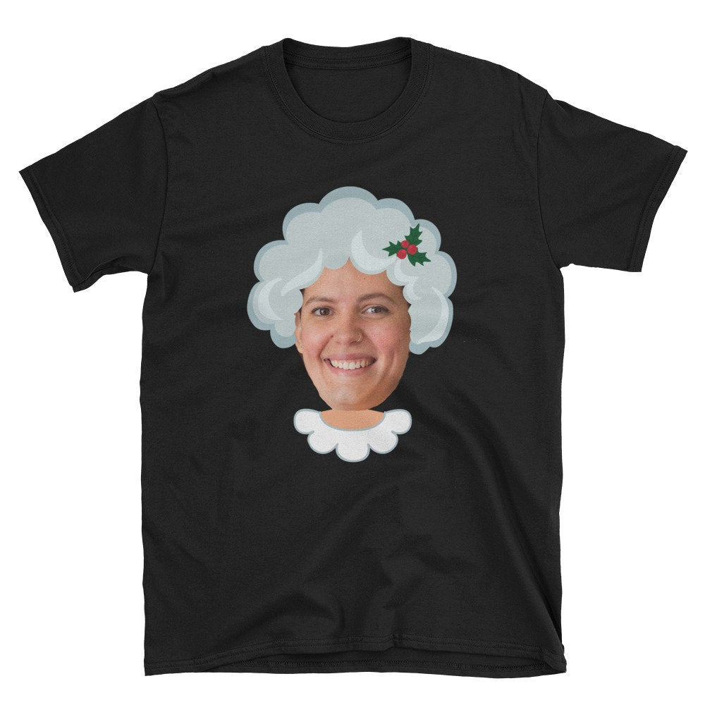 Custom Face Mr and Mrs Christmas T-shirts - Santa and Mrs Claus