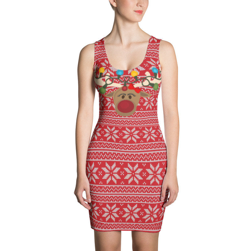 Reindeer Christmas Dress