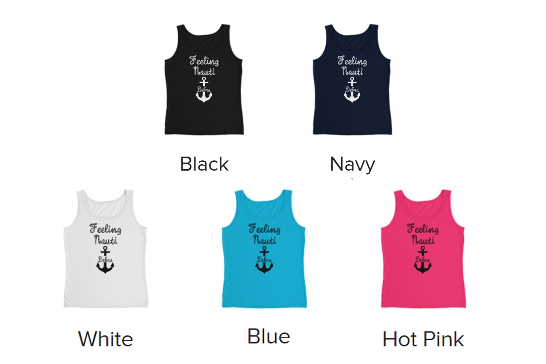 Feeling Nauti Bachelorette Tank Top