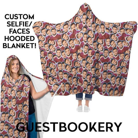 Custom Faces Hooded Blanket