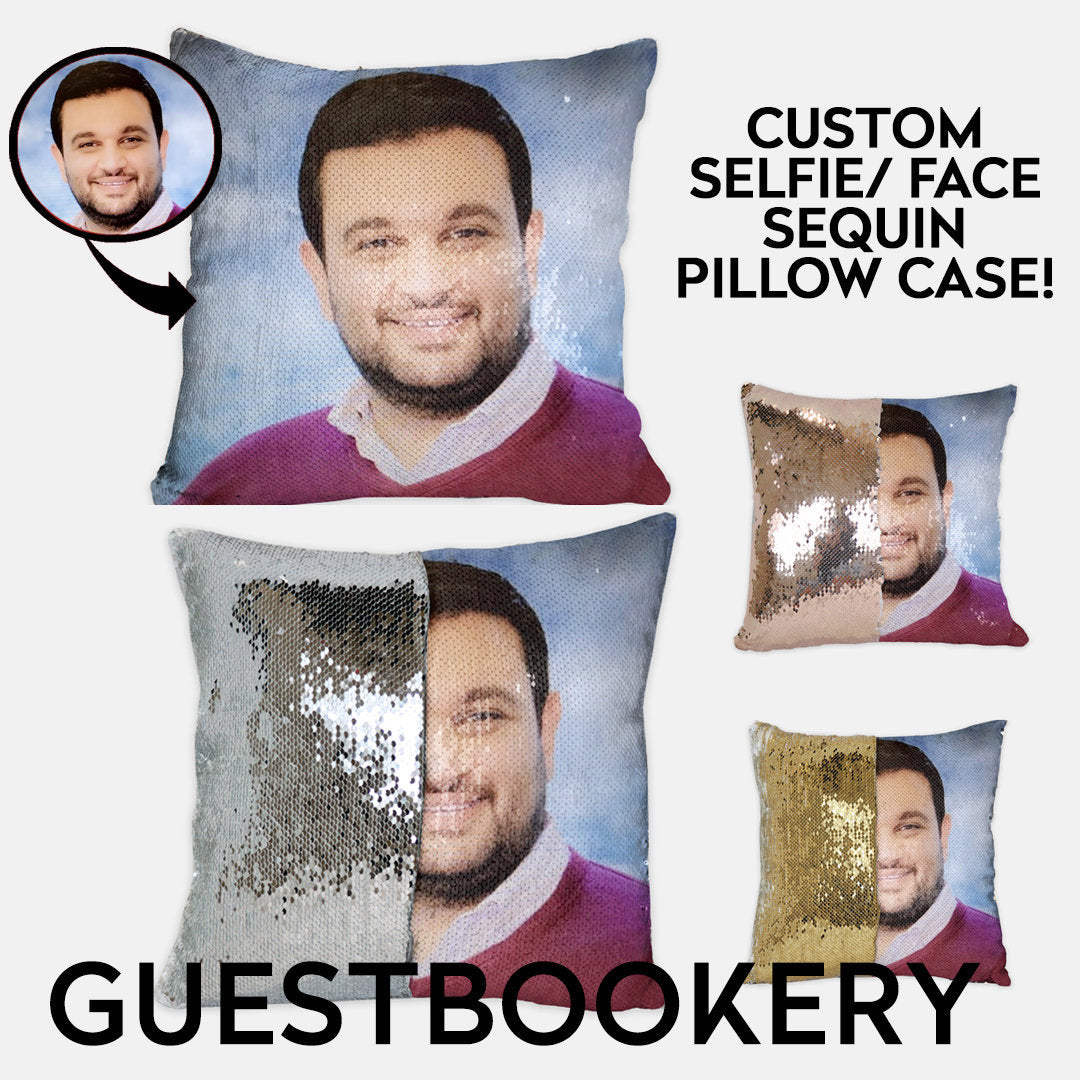 Custom Face Sequin Pillow
