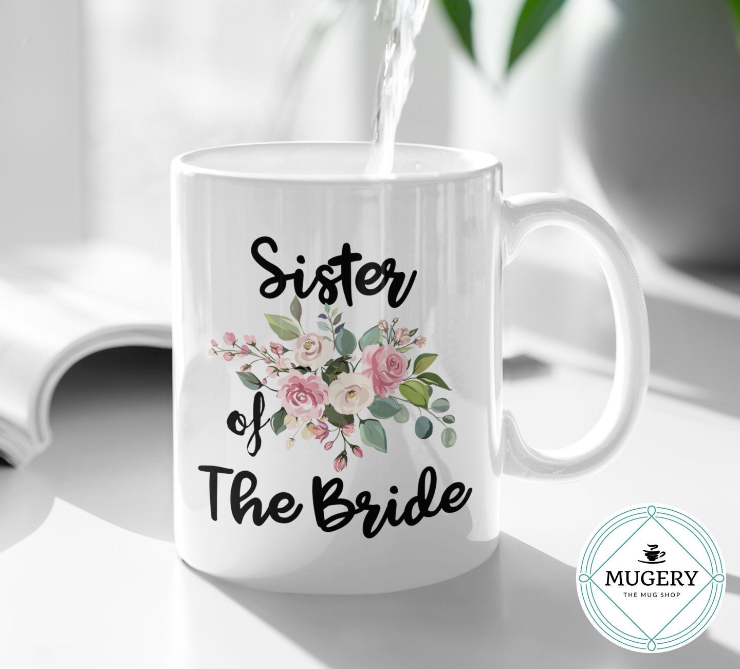 Floral Sister of the Bride Mug