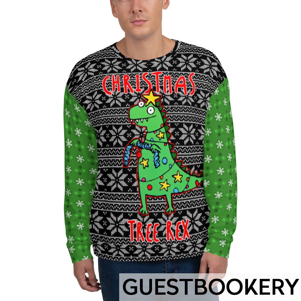 T-Rex Ugly Christmas Sweatshirt