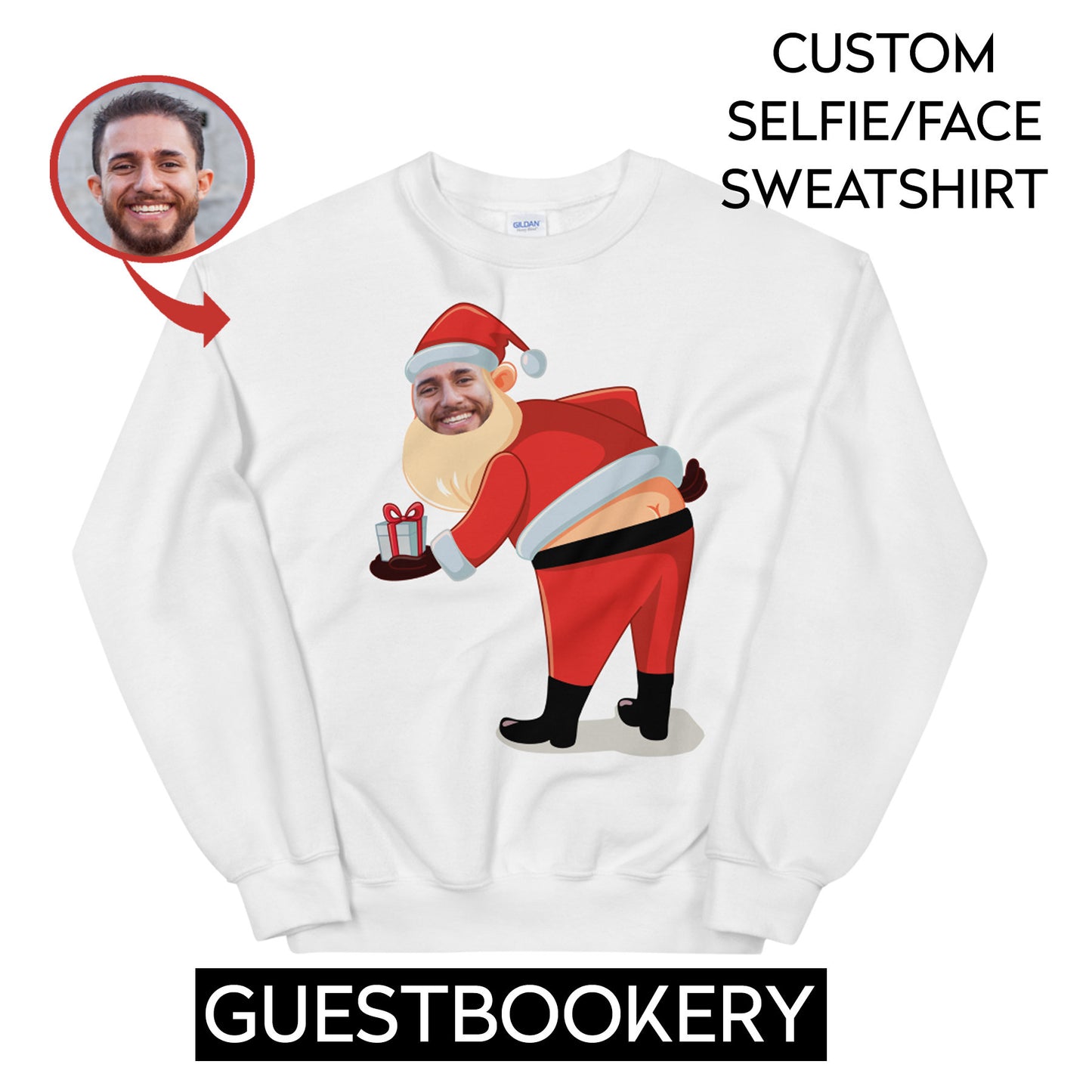 Custom Face Ugly Christmas Funny Sweatshirt