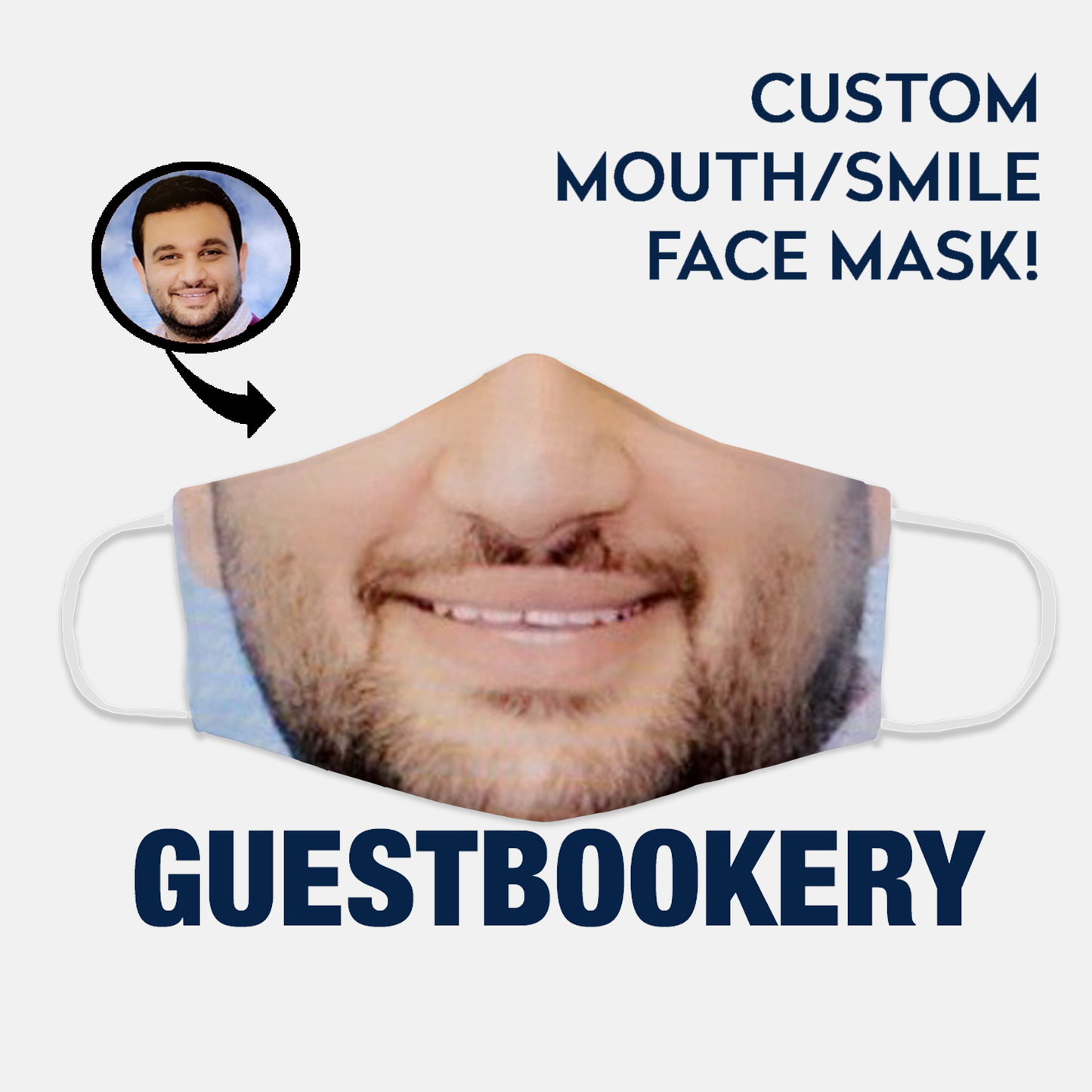 Face Mask With Custom Face - WASHABLE