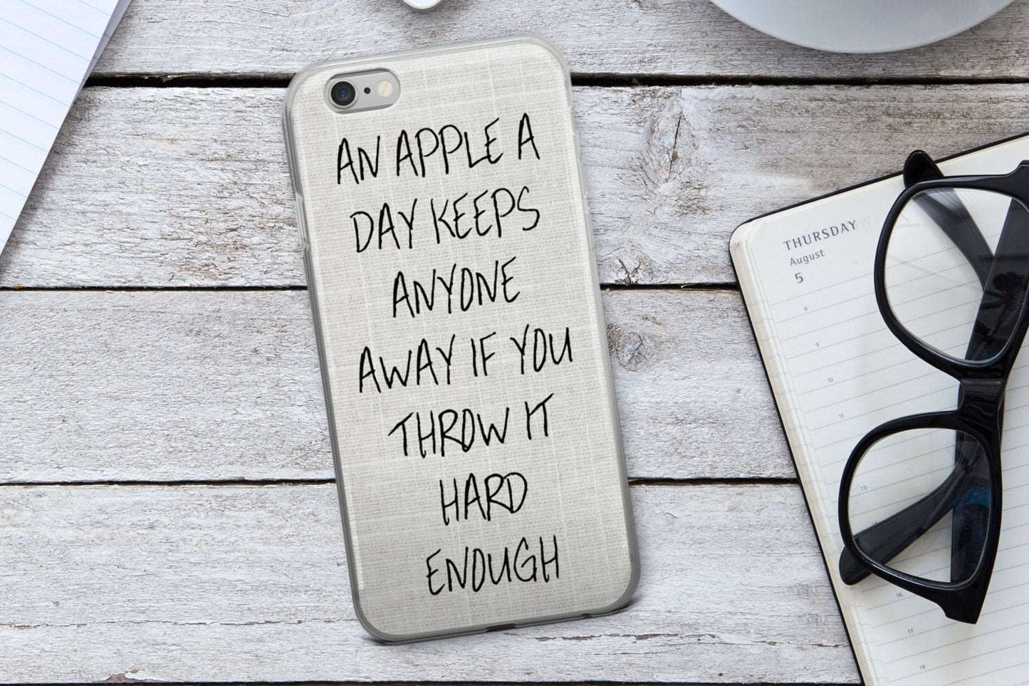 An Apple a Day Keeps Anyone Away Phone Case