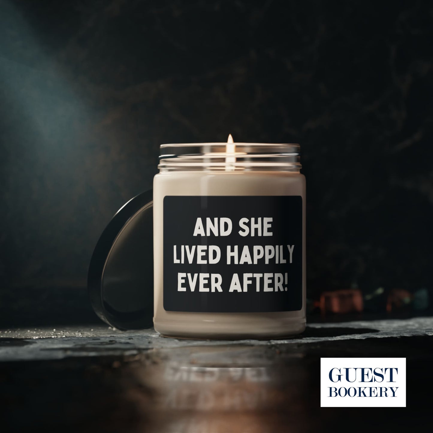 And She Lived Happily Ever After Candle