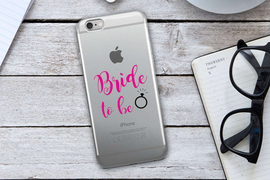 Bride To Be Clear Phone Case
