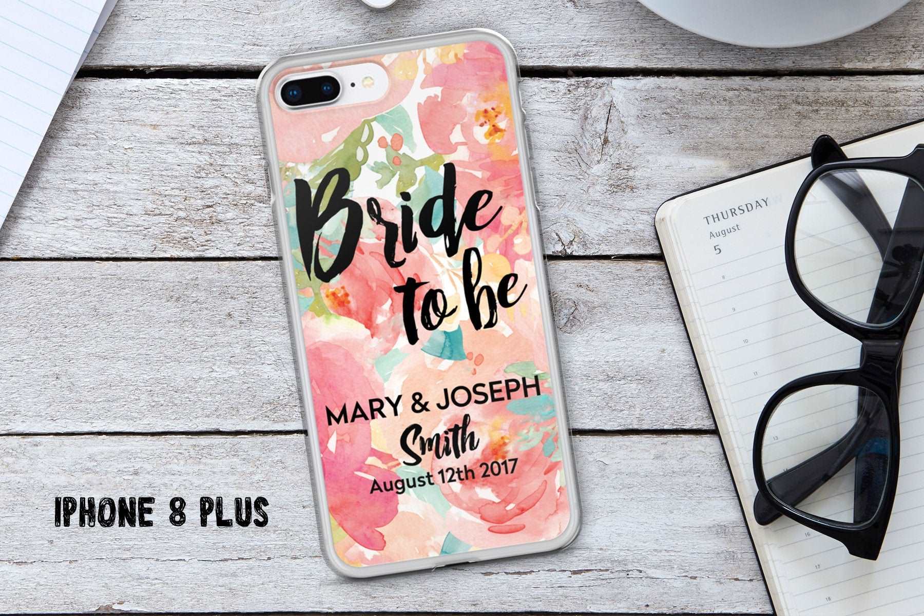 Custom Bride Floral Phone Case Custom Bride Floral Phone Case