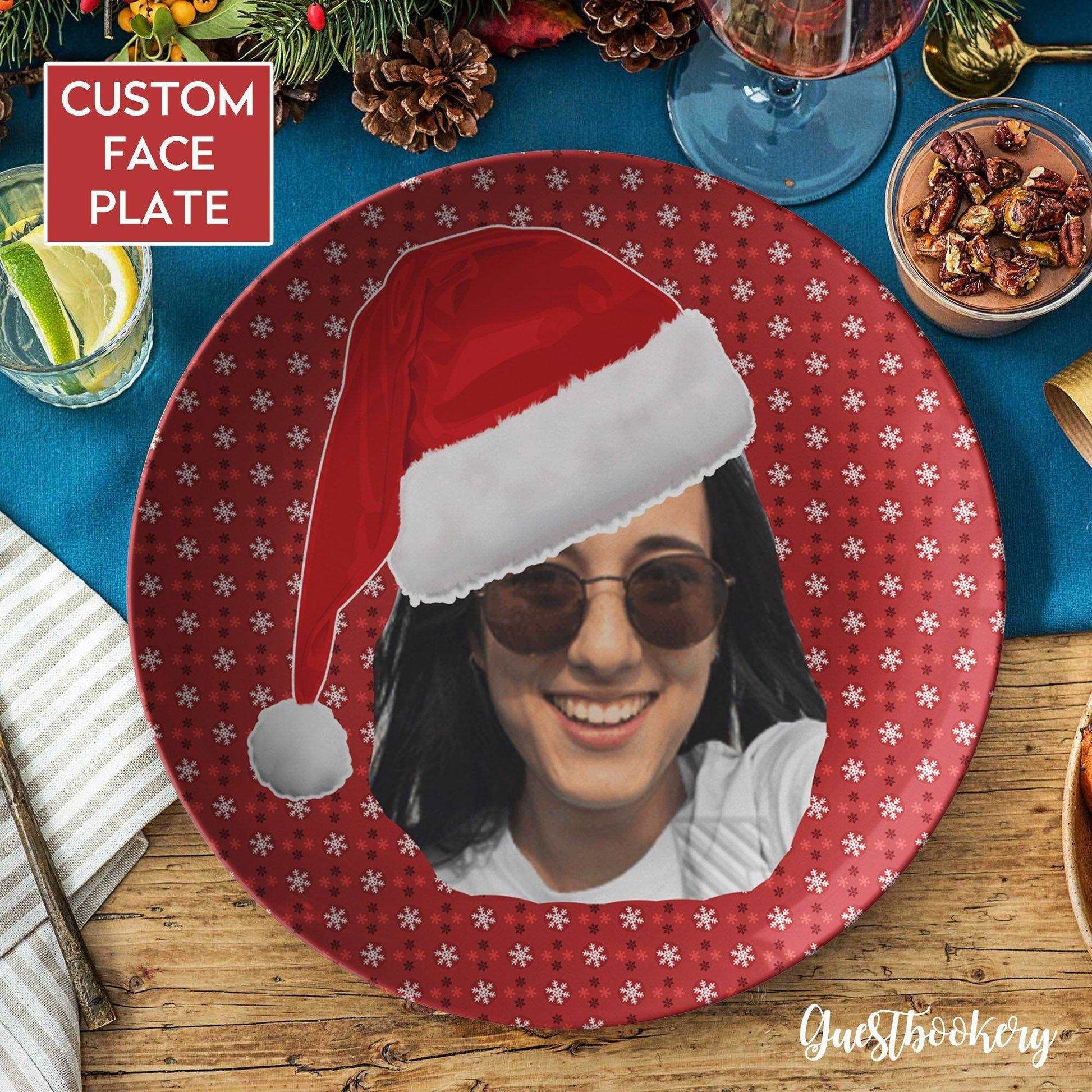 Custom Face Christmas Plate