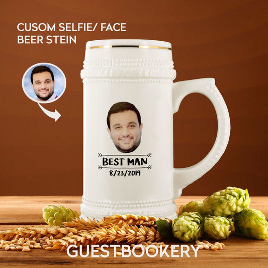 Custom Face Best Man Beer Stein