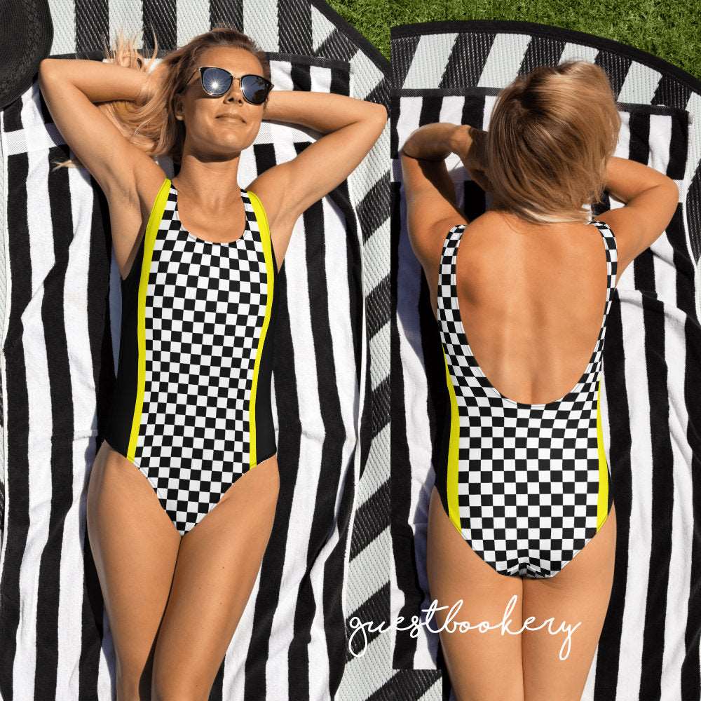 Checkered Swimsuit