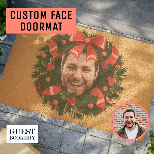 Custom Face Christmas Doormat