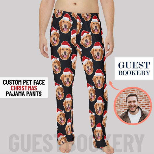 Custom Pet Faces Christmas Pajama Pants