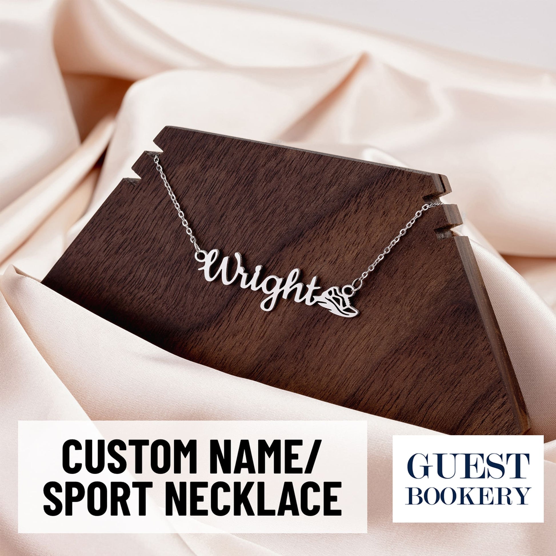 Custom Name And Sport Necklace
