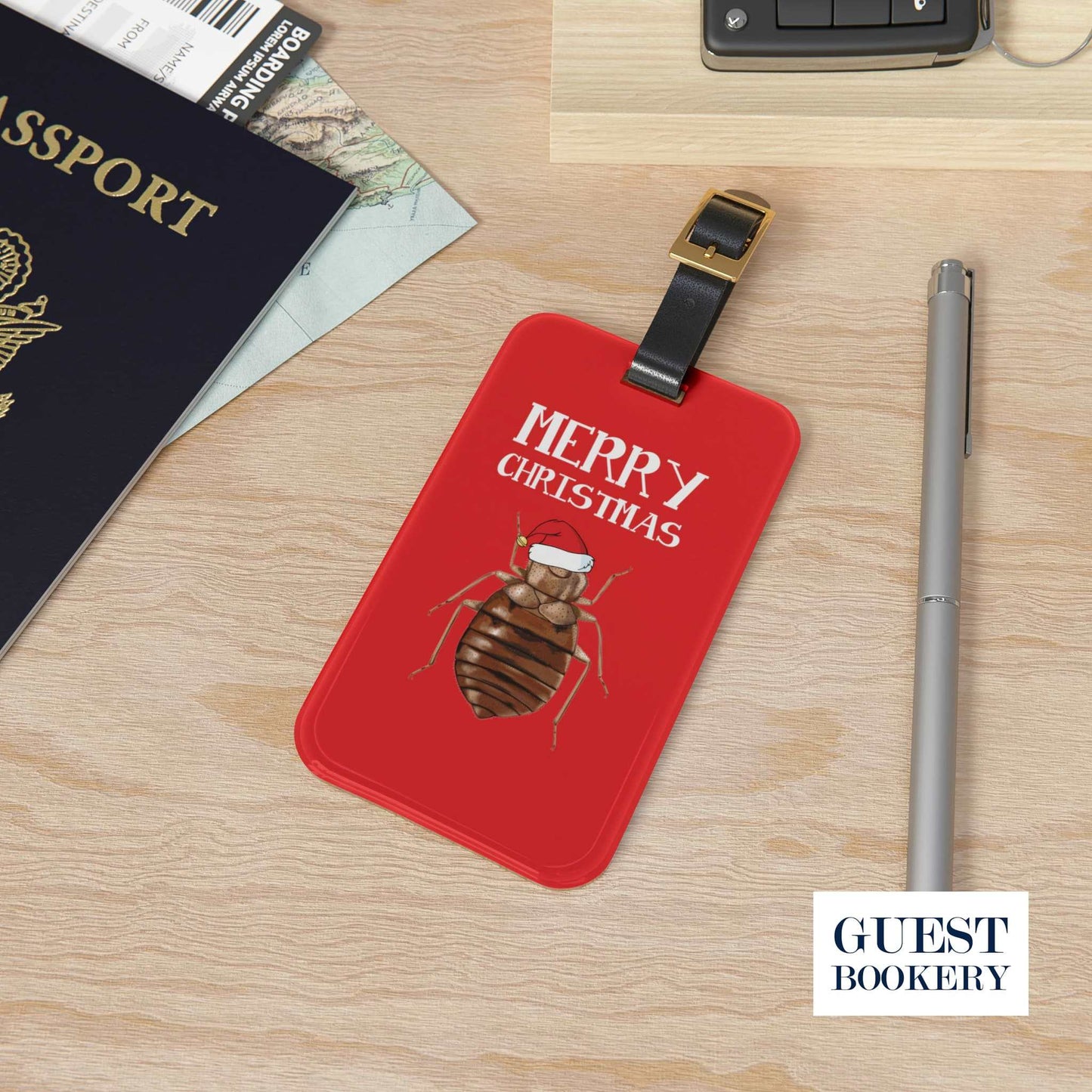 Bed Bugs Travel Christmas Luggage Tag