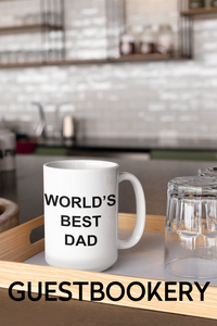 World's Best Dad Mug - Guestbookery