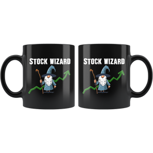 Stock Wizard Mug Black - Guestbookery