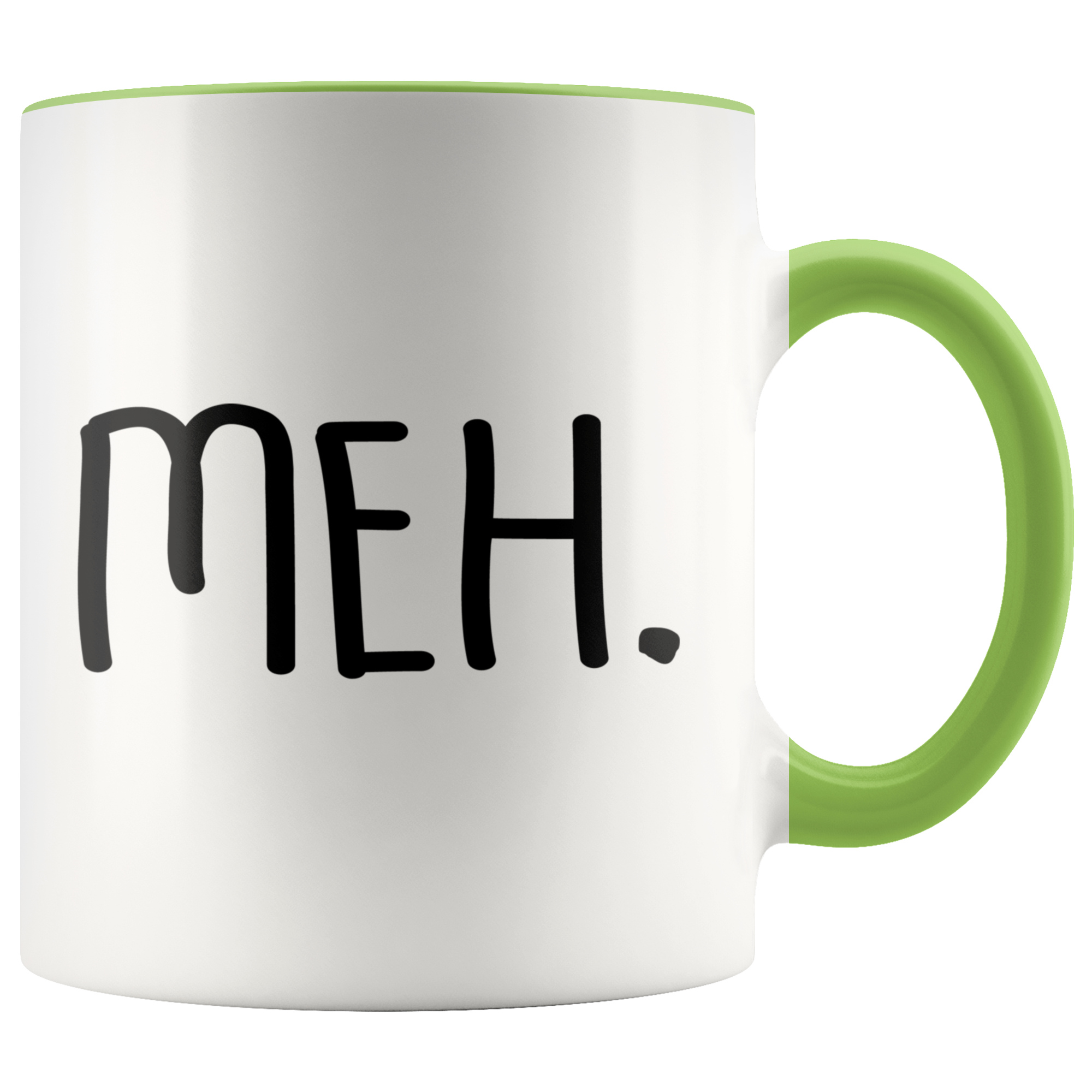 meh 11oz accent mug - Guestbookery