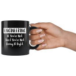 Load image into Gallery viewer, Engineering Tired Black Mug - Guestbookery
