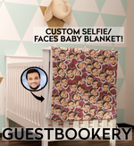 Load image into Gallery viewer, Custom Faces Baby Blanket
