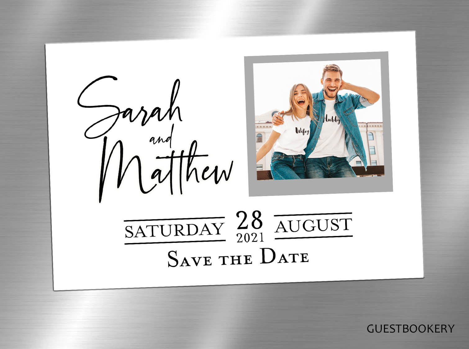 Minimalistic Save The Date Magnets - Custom Face