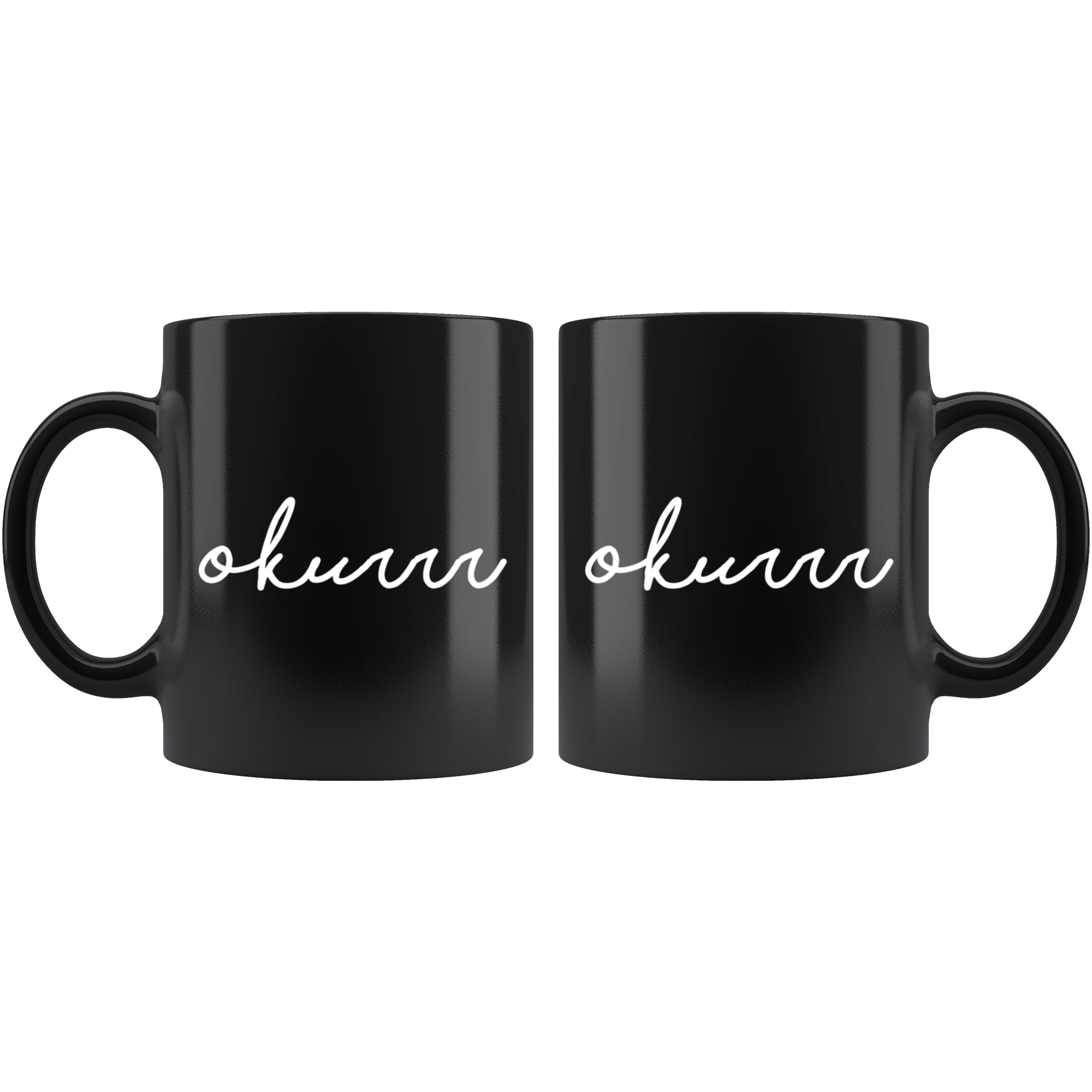Okurrr - Black Mug - Guestbookery