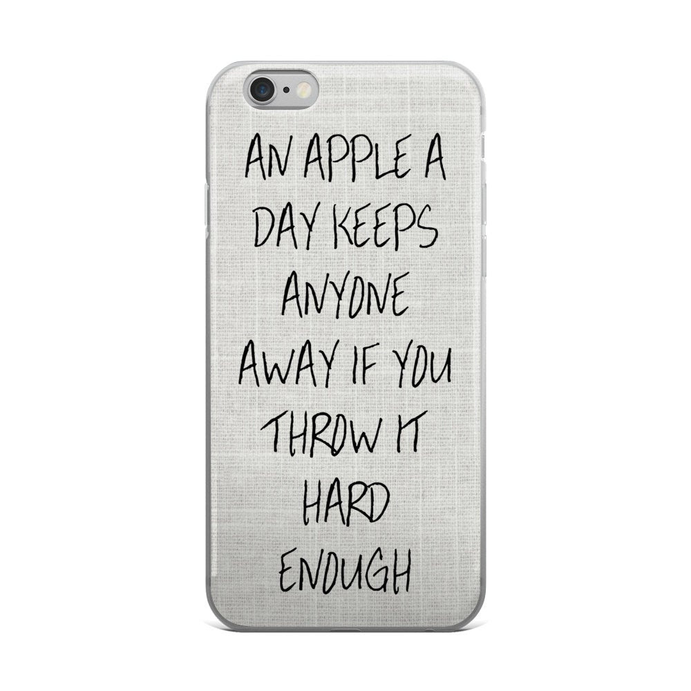 An Apple a Day Keeps Anyone Away Phone Case